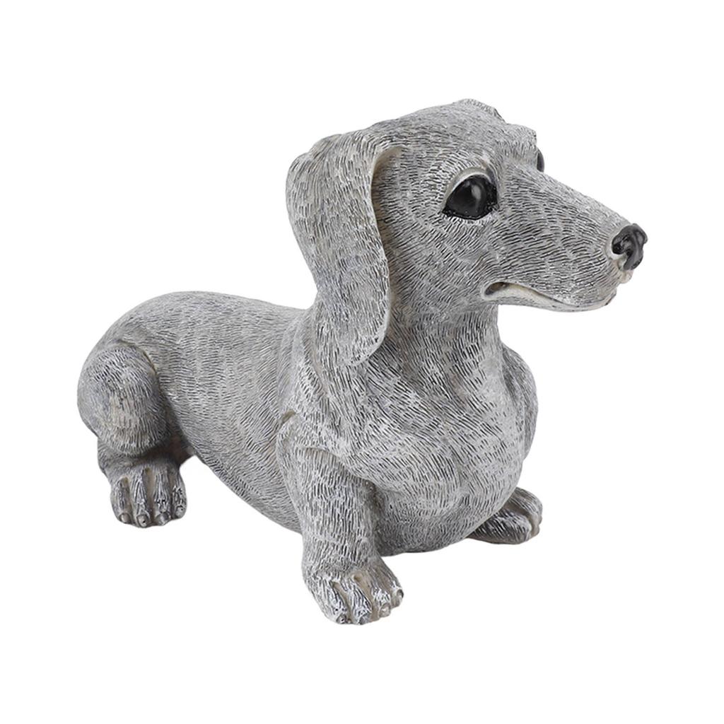 Dachshund Figurine Resin Dachshund Sculpture Outdoor Statue Ornament Dog Lover Gift For Garden
