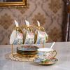 Ceramic Coffee Set With Phnom Penh Coffee Cup Light Luxury Afternoon Teacup Household High-Value Flower Teacup
