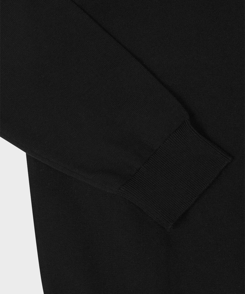 Teildeon Cotton Knit Polo Shirt Black