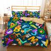 Lovely Butterfly Festival Glasses Fox Quilt Cover Set Bedroom Bedding Engineering Vehicle Duvet Cover Set For Kid Teen Boy Girl