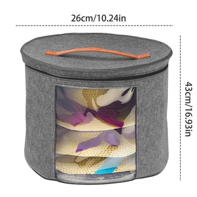 Κουτί Αποθήκευσης Καπέλου Ταξιδιωτικό Κουτί Καπέλου Μεγάλη Στρογγυλή Θήκη Μεταφοράς Καπέλου Οργανωτής ή Οργανωτής Γυναικείου Καουμπόικου Καπέλου Πτυσσόμενα Ταξιδιωτικά Κουτιά Καπέλων