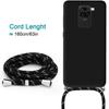 Coque - Samsung - A22 5G - Souple - Protection Anti-Rayure - Cordon Noir