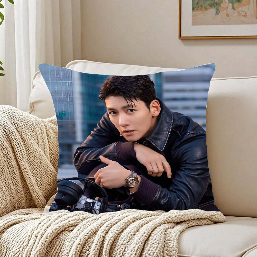 Ji Chang - Wook Pillow Case Pattern Printed Pillowcase for Living Room Sofa Cushion Cover & Bedroom Decor