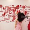 Wedding Happiness Wall Sticker Set: Full Wall Decoration for Living Room, Bedroom, Photo Backgrounds
