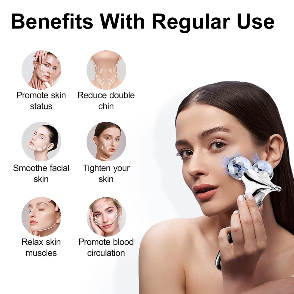 5D Facial Lift Massager EMS Microcurrent Roller Massage Eye Skin Tighten  Wrinkle Removal Pulse Vibration V Face Beauty Devices  buy the best  products in the Ayzeze online store