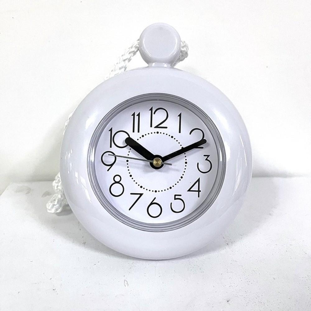 Silent Movement Bathroom Clock Nylon Lanyard Wall Mounted Clock Unique Desktop Clock  Bedroom