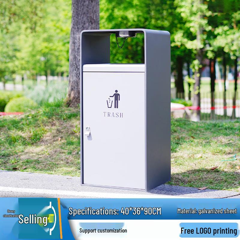 

Outdoor Stainless Steel Waste Sorting Bin