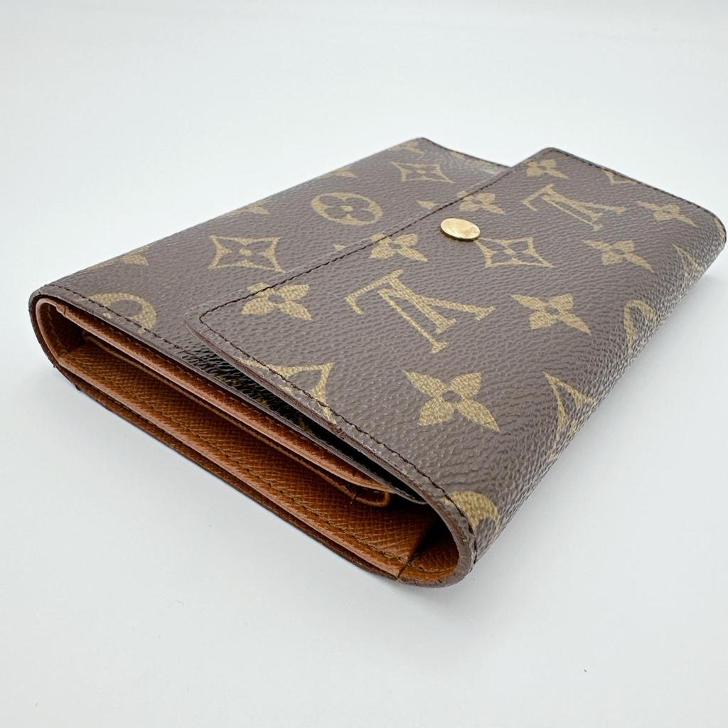 LOUIS VUITTON Monogram Porto Tresor Etuis Tri-fold wallet Monogram canvas M61202 Used