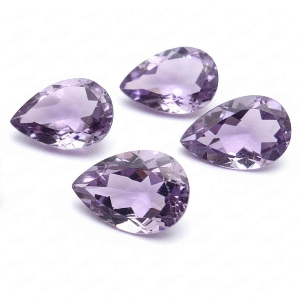 AAA Grade Amethyst Teardrop Cut Gemstone – Natural Purple Stone for Jewelry Making