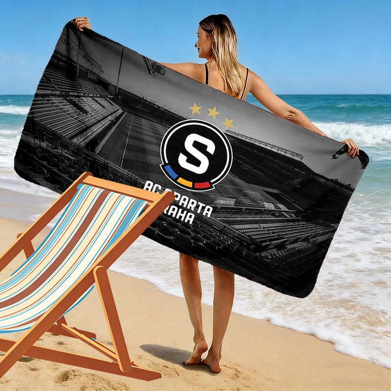 Toalla de Playa con Estampado AC Sparta Praha, Toalla Grande Suave de Secado Rápido para Playa, Camping, Natación