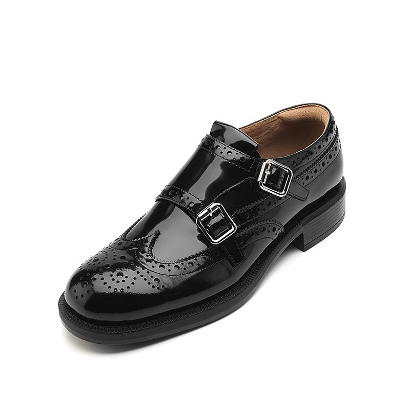 Fashion Women Oxford Low Heel Spring Autumn Shoes for Woman Genuine Leather Buckle Vintage Laces Loafers Casual Sneakers Shoes 2025 New