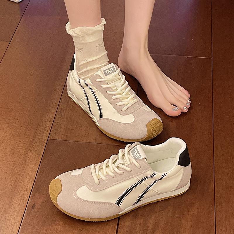 Spring Retro Breathable Women s Casual Shoes Lace up Sports Shoes Flat Shoes 35
