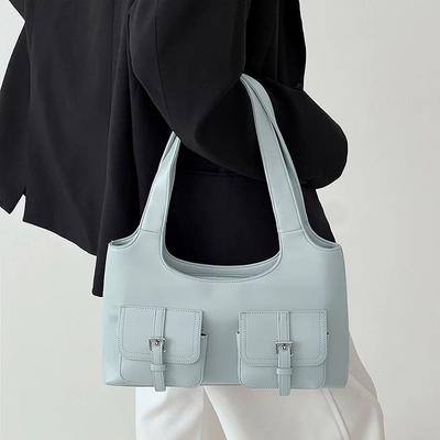 Underarm Bag Niche Sweet Cool Babes Locomotive Bag Multi-pocket Shoulder Tote Bag