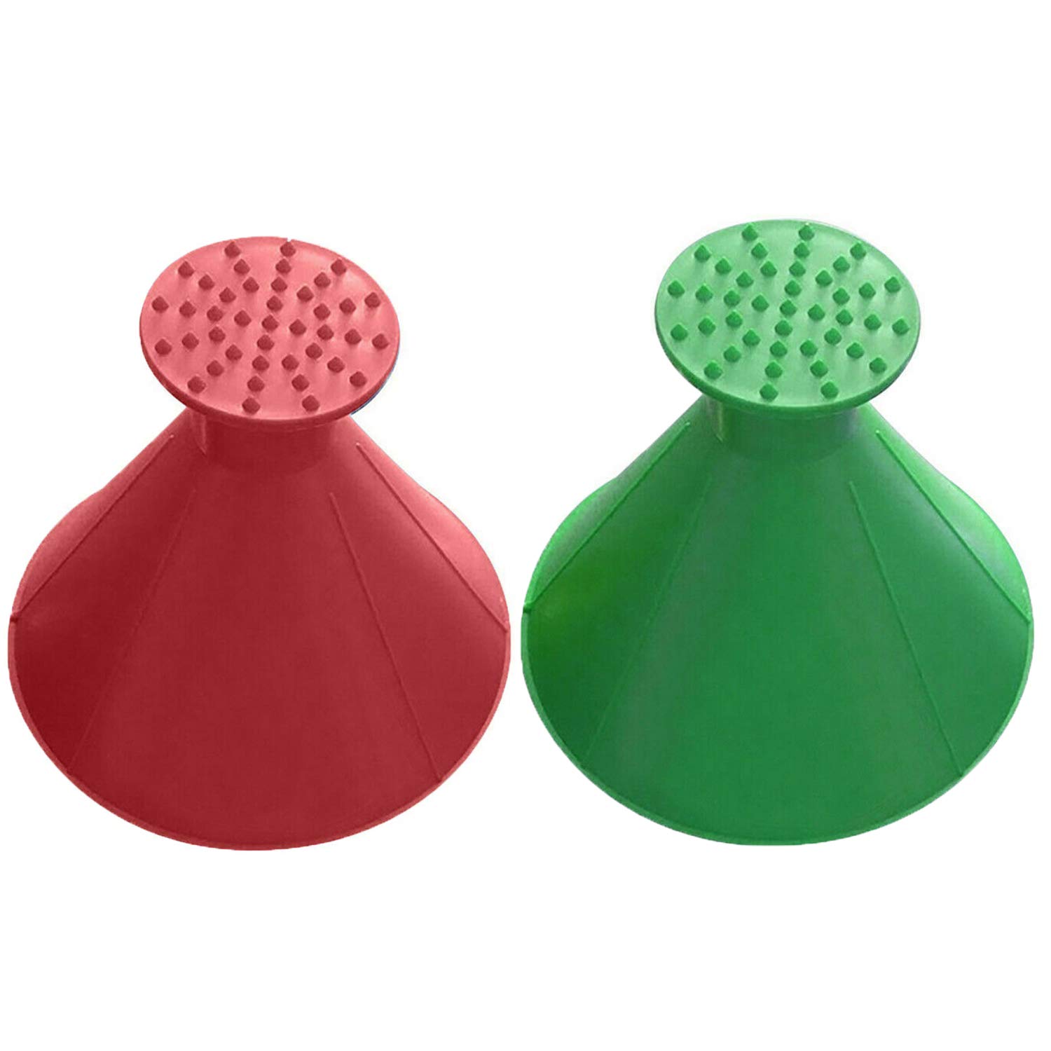 

Ice Scraper Round Car Window Windshield Cone-Shaped Frost Snow Funnel зелёный
