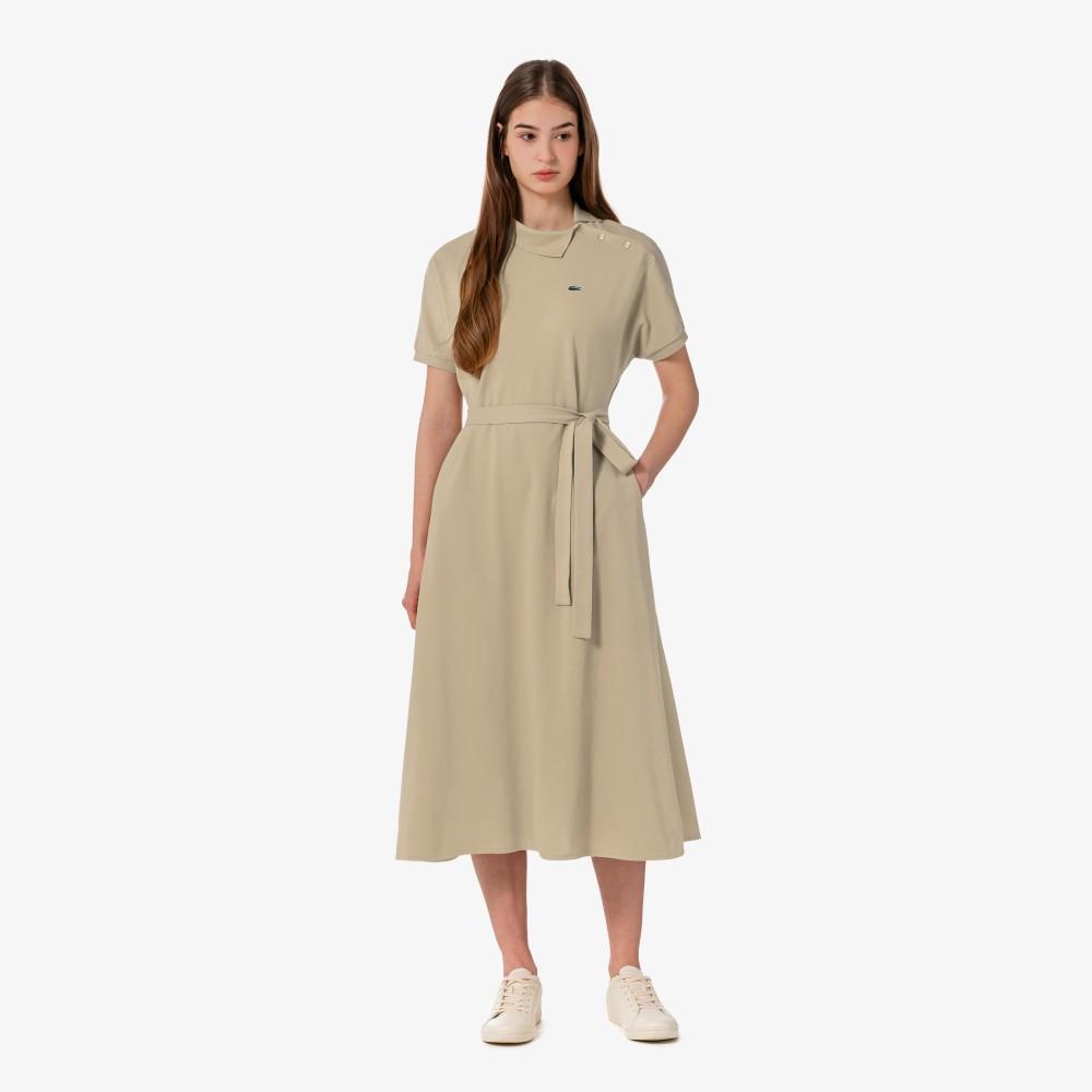 [Lacoste] Women's Diagonal Placket Polo Dress EF508E-56G02S
