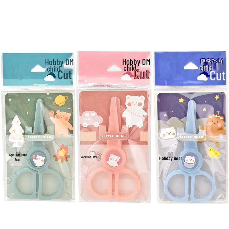 Capybara Cartoon Student Scissors - Cute Guinea Pig-Shaped Kids' Stationery for Paper Cutting