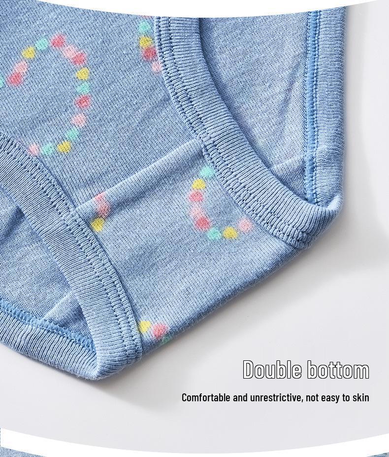 Zertifizierte Baumwoll-Dreieckunterwäsche für Mädchen - Atmungsaktive Baby-Shorts im europäischen und amerikanischen Stil