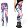 Stylish Cross-border Women's Nine-point Leggings With High Elasticity And 3d Print Design For A Perfect Fit