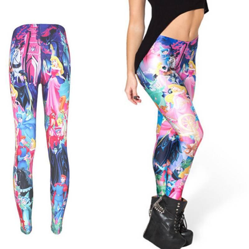 Stylish Cross-border Women's Nine-point Leggings With High Elasticity And 3d Print Design For A Perfect Fit