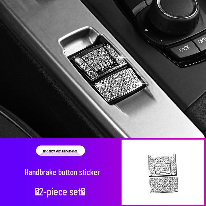 

Наклейка на кнопку ручного тормоза Crystal Diamond для интерьера BMW X1 2016-2020 Zinc Alloy