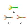 Artificial Bait Fake Lure Sinking Spinner Luminous Lobster Fish Hook Sea Firmness for Beginners Shaking Double Circle