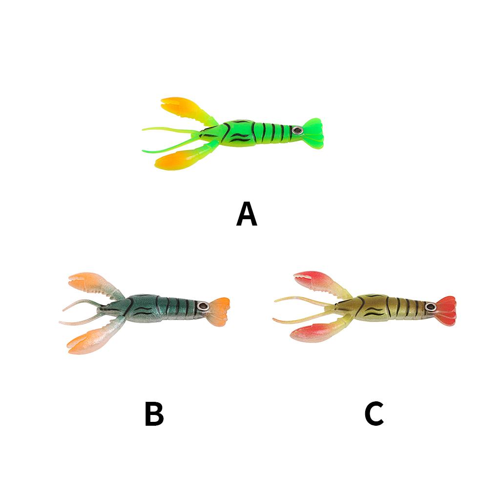 Artificial Bait Fake Lure Sinking Spinner Luminous Lobster Fish Hook Sea Firmness for Beginners Shaking Double Circle