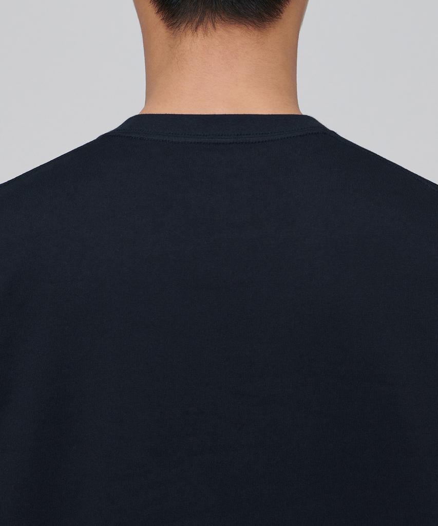 MUSINSA STANDARD Heavyweight Relaxed Crew Neck Long Sleeve T-Shirt [Navy]
