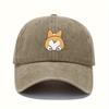 Retro Baseball Cap, Cute Dog Print Sunscreen Cap, Adjustable for Both Men and Women, Suitable for Casual Travel Hats