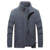 Wintermantel mit langen Ärmeln, winddicht, 3D-Schnitt, warme Fleecejacke für Herren, Oberbekleidung für den Außenbereich