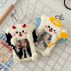 Angel & Devil Plush Card Holder: Korean Style Polaroid & Idol Photo Display Pendant for Couples