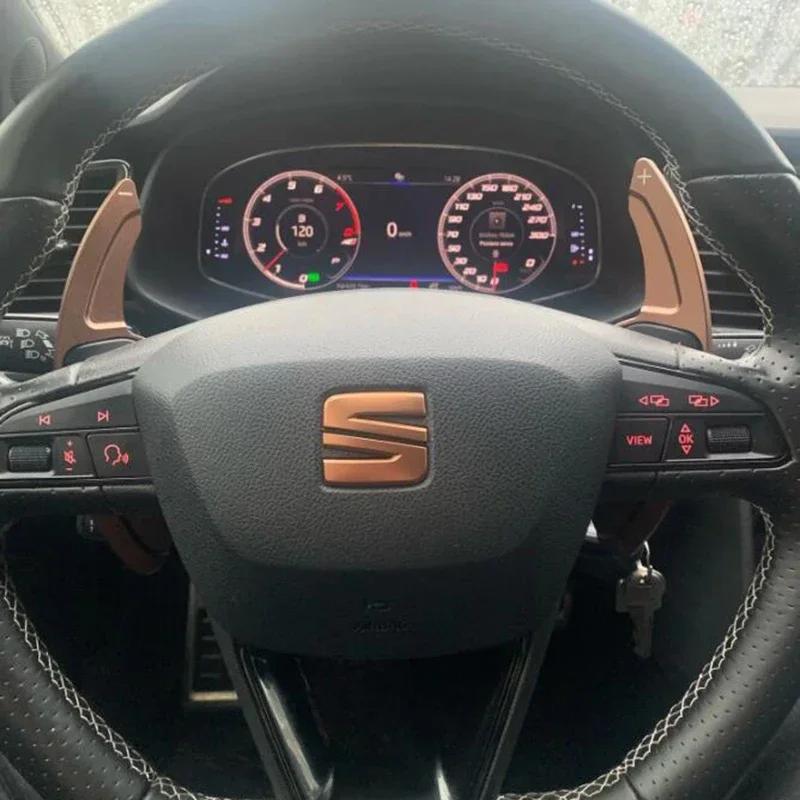 Przedłużki łopatek zmiany biegów do kierownicy dla Seat Leon Cupra 5F Ibiza 6F Arona Ateca Leon St Alhambra Aluminiowe łopatki zmiany biegów