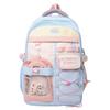 Autumn and Winter New Exquisite College Style Contrasting Colors Large Capacity Junior High School High School Student Schoolbag Backpack Female