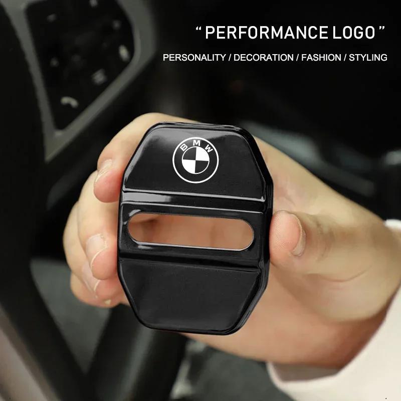 BAGY7 2026 Car Sticker 4PCS Car Antirust Door Lock Cover Accessories For BMW X1 X2 X3 X5 X4 X7 G30 G20 G32 G11 G12 F40 F30 F20 F10 F34