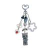 Cute Flocked Kitten Keychain with Five-Pointed Star Cat Paw Love Mobile Phone Chain Lanyard Pendant for Earphones & Cameras