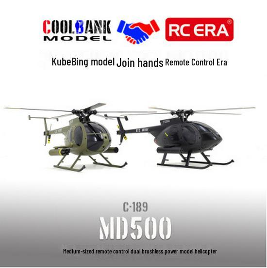 Kubi Bingke C189 Optical Flow Remote Control MD500 Military Helicopter Toy