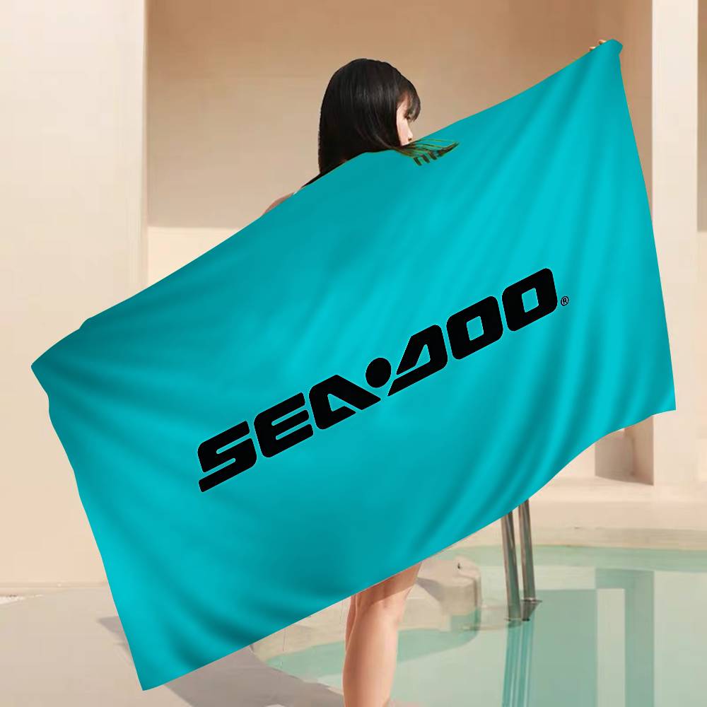 S-Sea D-Doo Seadoo Microfiber Blanket Quick Drying Beach Towels Oversized Printing Super Absorbent Pool Towel Blanket