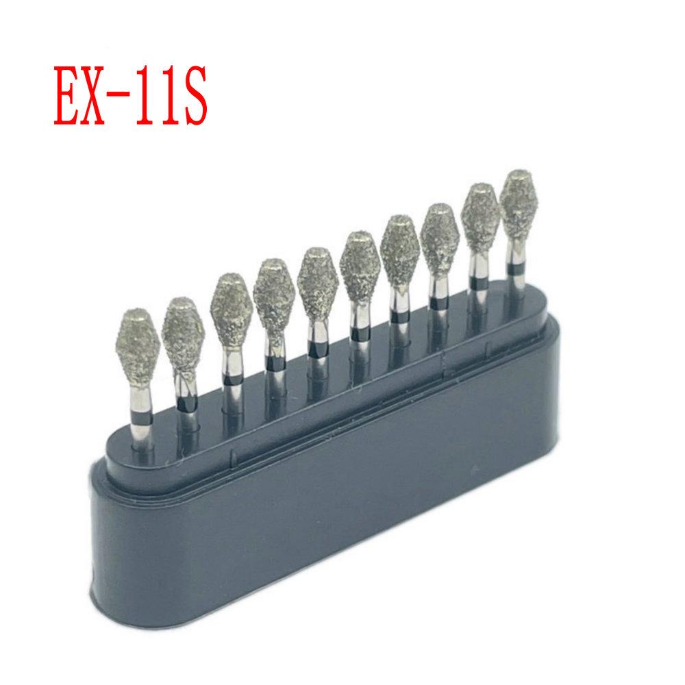 10pcs/box Dental Diamond Burs Drill FG Diamond 1.6mm Shank for High Speed Handpiece Burs