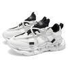 Men's shoes 2025 spring new mesh breathable lace-up casual sports shoes youth thick-soled heightening dad trendy shoes