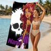 Customizable Personalized Beach Towels Monster High Themed designs.Suitable for the Beach, Yoga, Sports;ideal As Beach Accessories