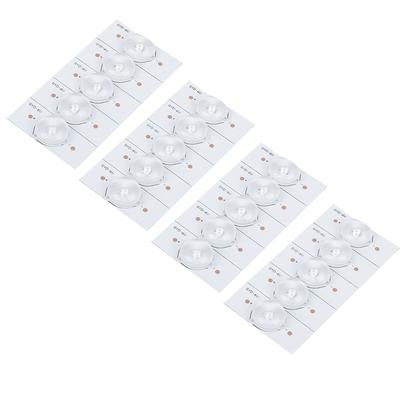 Lâmpadas LED SMD de Cor Branca 6V para Uso Geral com Filtro de Lente Óptica para Reparo de TV LED 20 PEÇAS