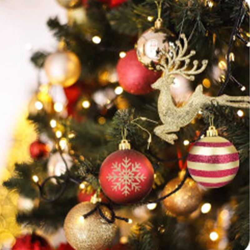 Set di Palle di Natale 50X Palle Decorative Antirottura per Albero di Natale Pallina di Natale Retrò da 1,5 Pollici per le Feste
