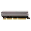 M.2 NVMe SSD To PCIe Adapter PCIe 4.0 Aluminium Alloy Plug and Play M.2 PCIe Adapter Card for Desktop X16 Slot
