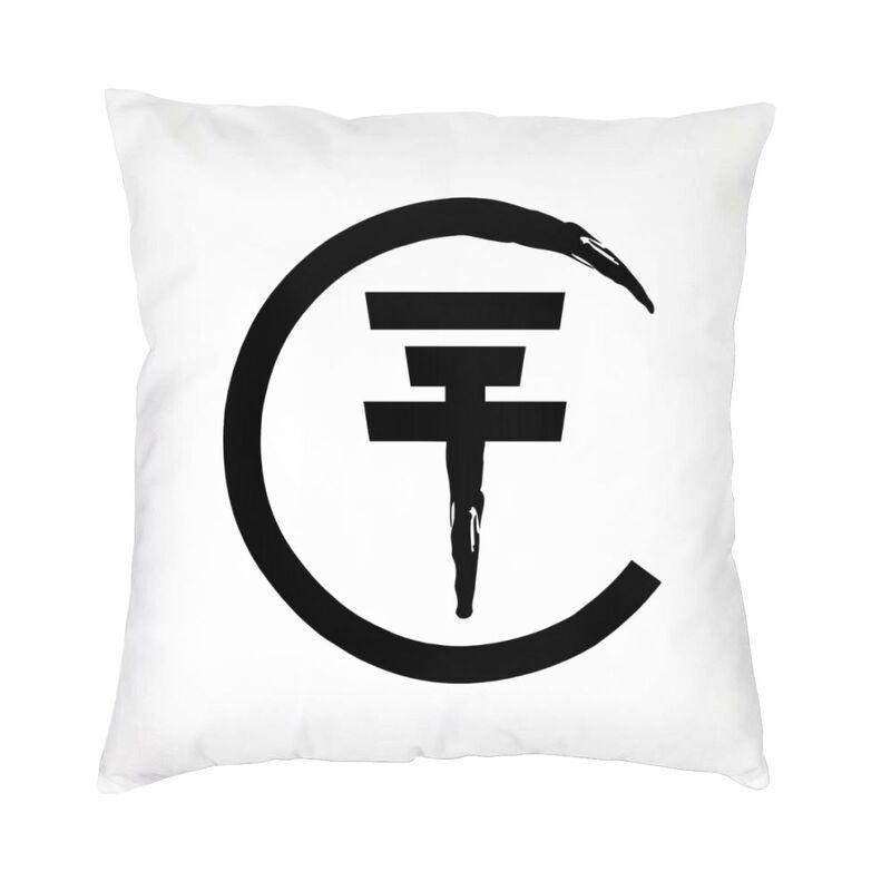Soft Tokio Hotels Logo Music Rock Band Throw Pillow Case Decoration Custom Square Cushion Cover 40X40Cm Pillowcover Living Room