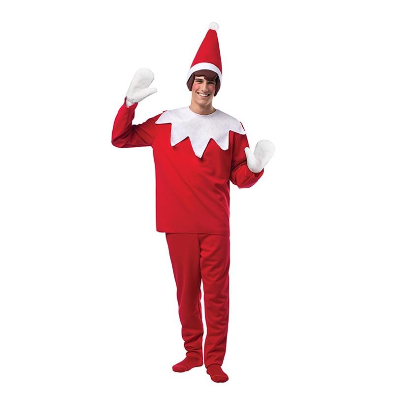 

Удивительный хлопковый костюм эльфа для малышей и взрослых для рождественской вечеринки Men,180cm