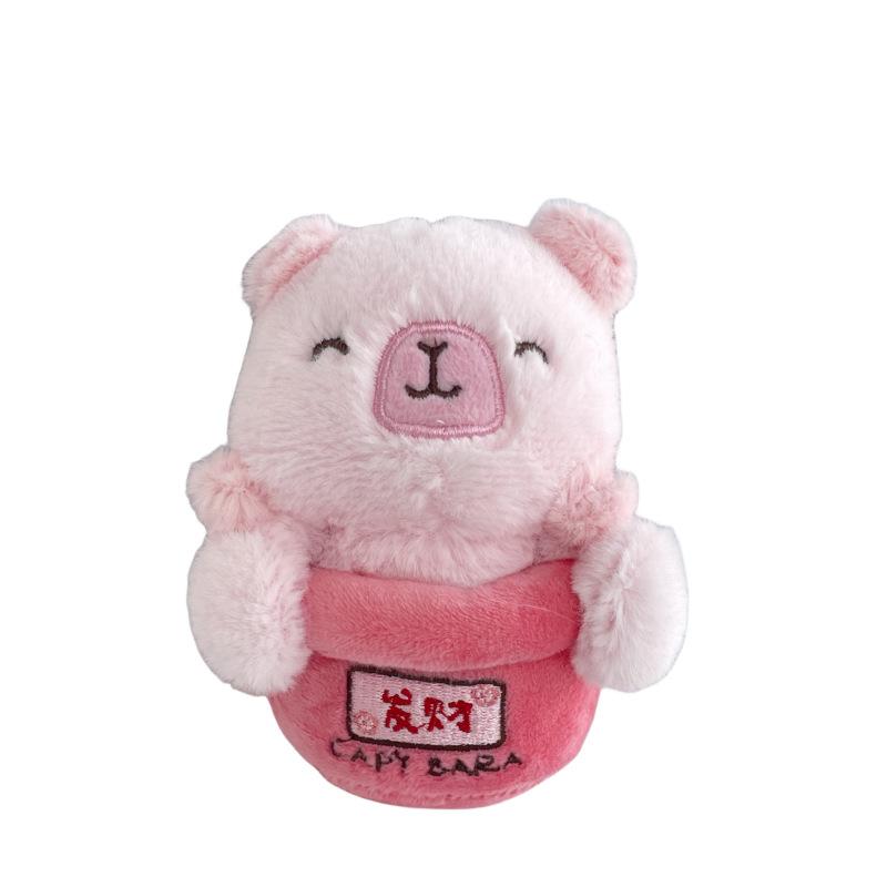 New Soft and Cute Cartoon Lucky Doll Grab Machine Doll Student Backpack Keychain Pendant Plush Doll