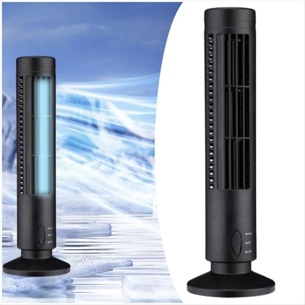 2 Gear Speed USB Tower Fan Low Noise Electric Floor Fan Mini Vertical Conditioner Home Living Room