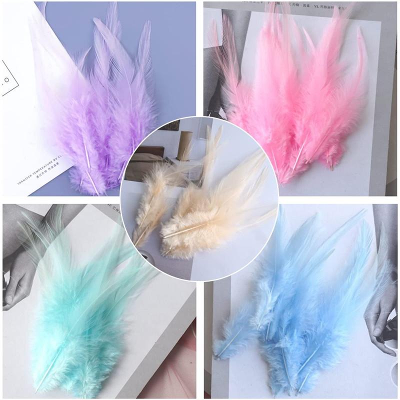 20pcs White Pheasant Feathers Diy Christmas Home Decoration Dream Catcher Chicken Plumes For Wedding Novelty Accessories Crafts