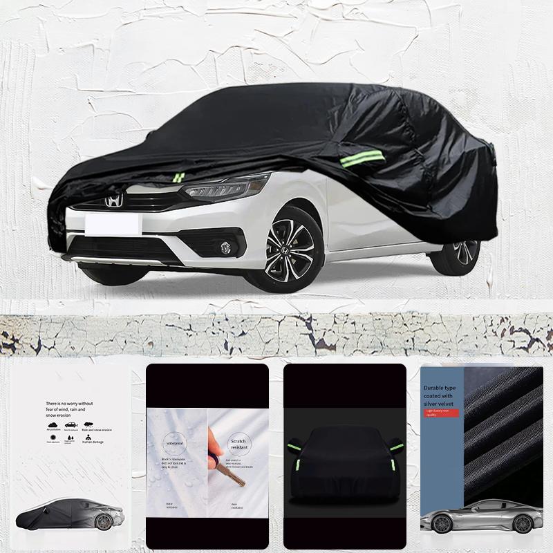 For Honda Envix Auto Anti Snow Anti Dust Anti Uv Anti Freeze 210T Anti Peeling Paint And Anti Rainwater Car Cover Black