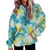 Women's Fashion Daily  Casual V-Neck Long Sleeve Printed Top