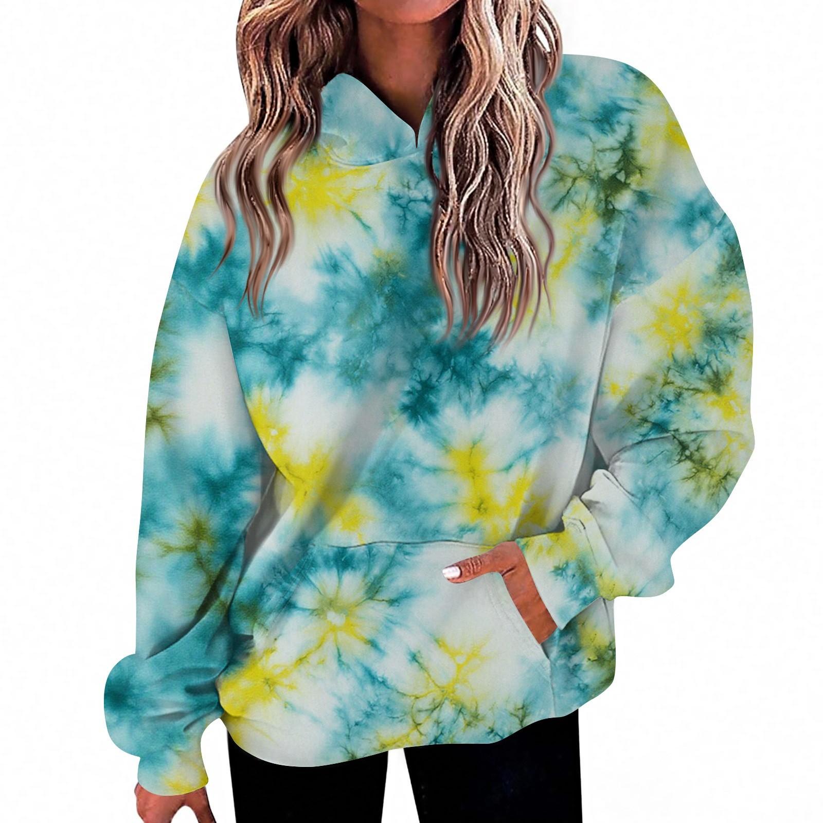 

Женская мода Повседневный топ с V-образным вырезом и длинными рукавами с принтом L